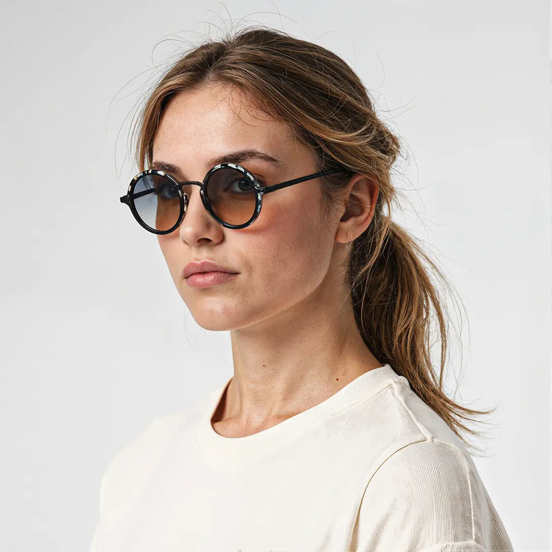 Lunettes de soleil rondes en métal polarisées UV400 – Legacy ANTWERP