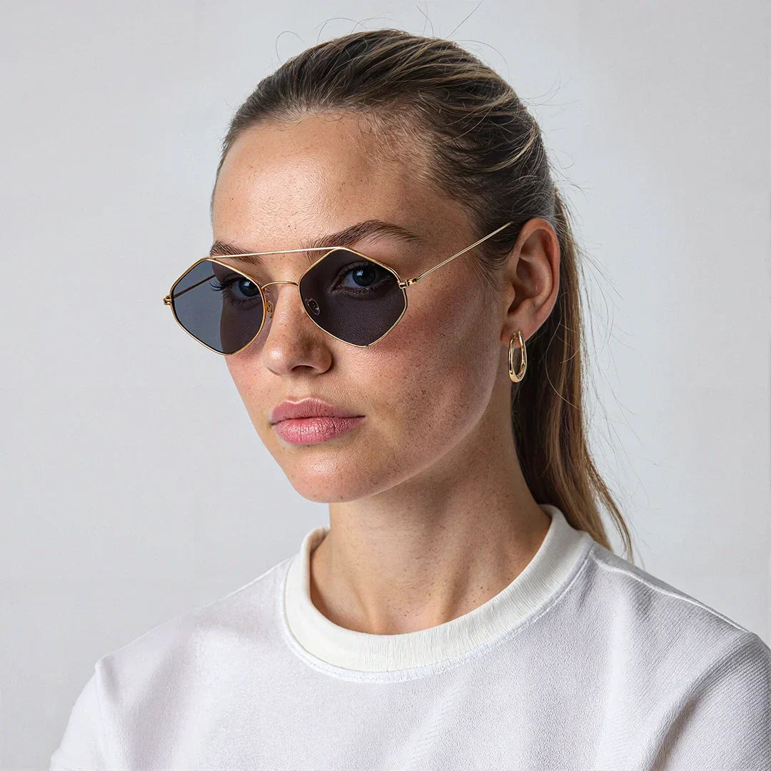Polarized UV400 Geometric Metal Sunglasses – Legacy DOHA