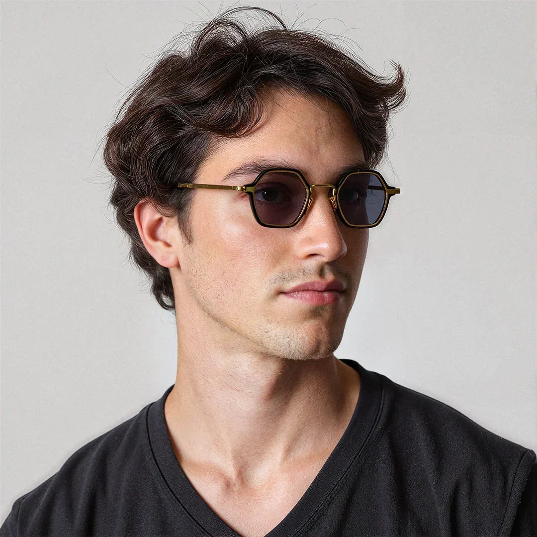 Lunettes de soleil hexagonales en métal polarisées UV400 – Legacy SEOUL
