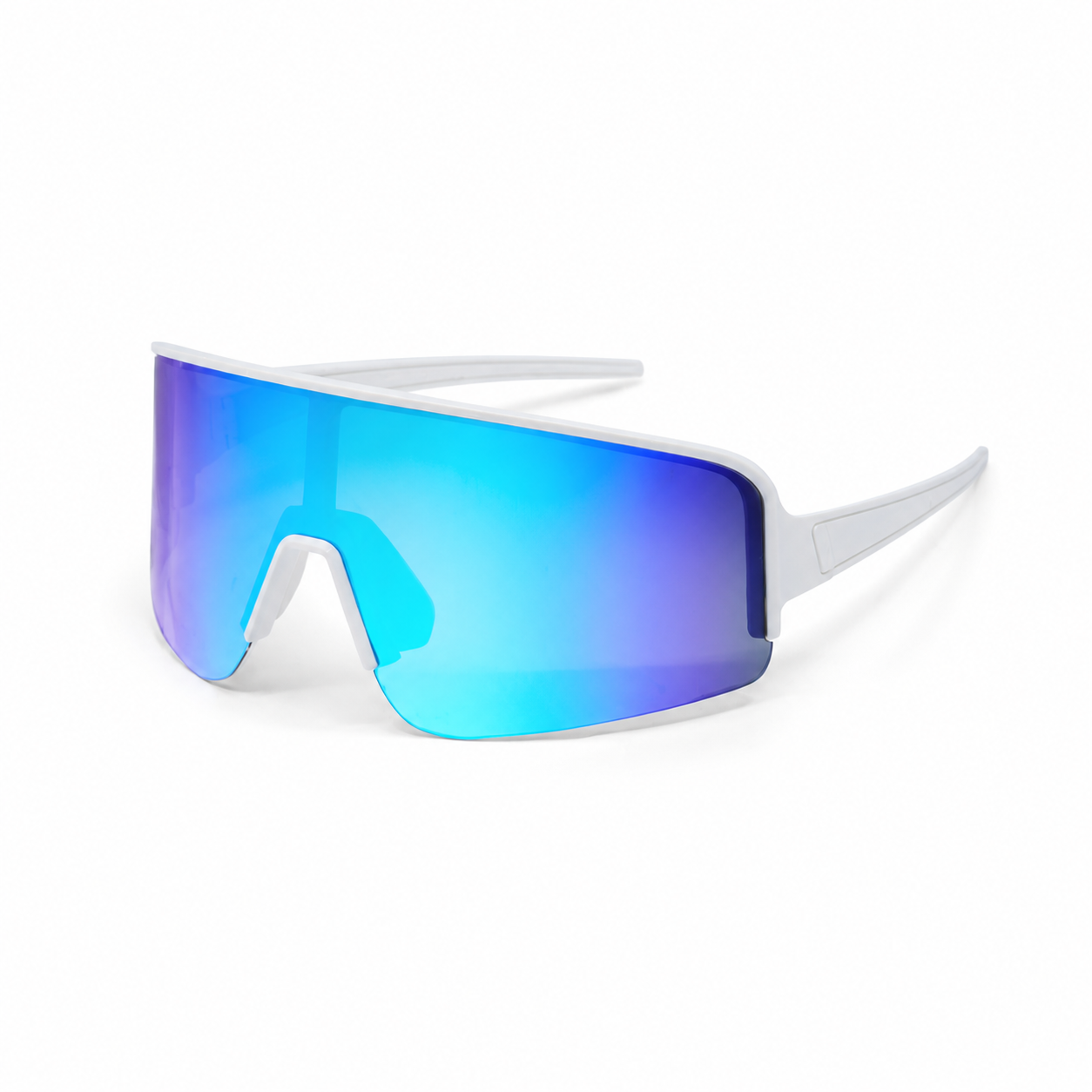 JAWO Glacier Blue UV400 Running & Cycling Sunglasses - white background product view 3