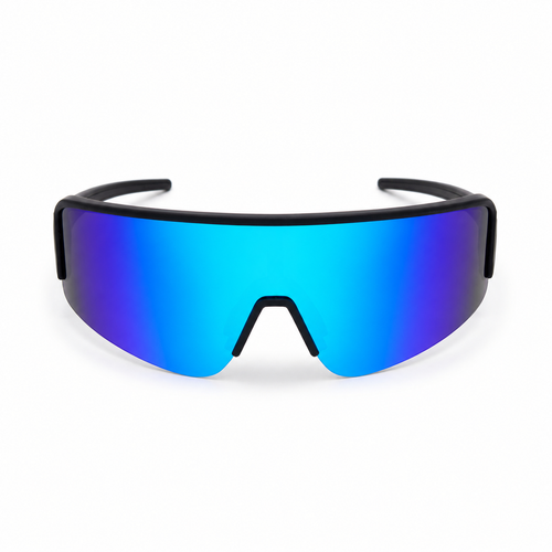 JAWO Spectrum Blue UV400 Running & Cycling Sunglasses - white background product view 1
