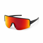 JAWO Sunset Orange UV400 Running & Cycling Sunglasses - white background product view 3