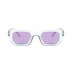 Legacy AMSTERDAM Clear frame lilac lens front on pure white background