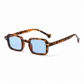 HELSINKI tortoise frame light blue lens angled view on pure white