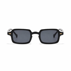 HELSINKI black frame black lens front view on pure white