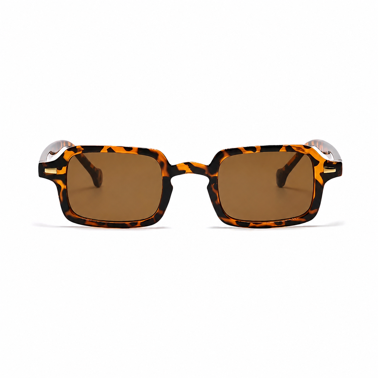 HELSINKI tortoise frame brown lens front view on pure white
