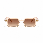 HELSINKI sand frame gradient brown lens front view on pure white