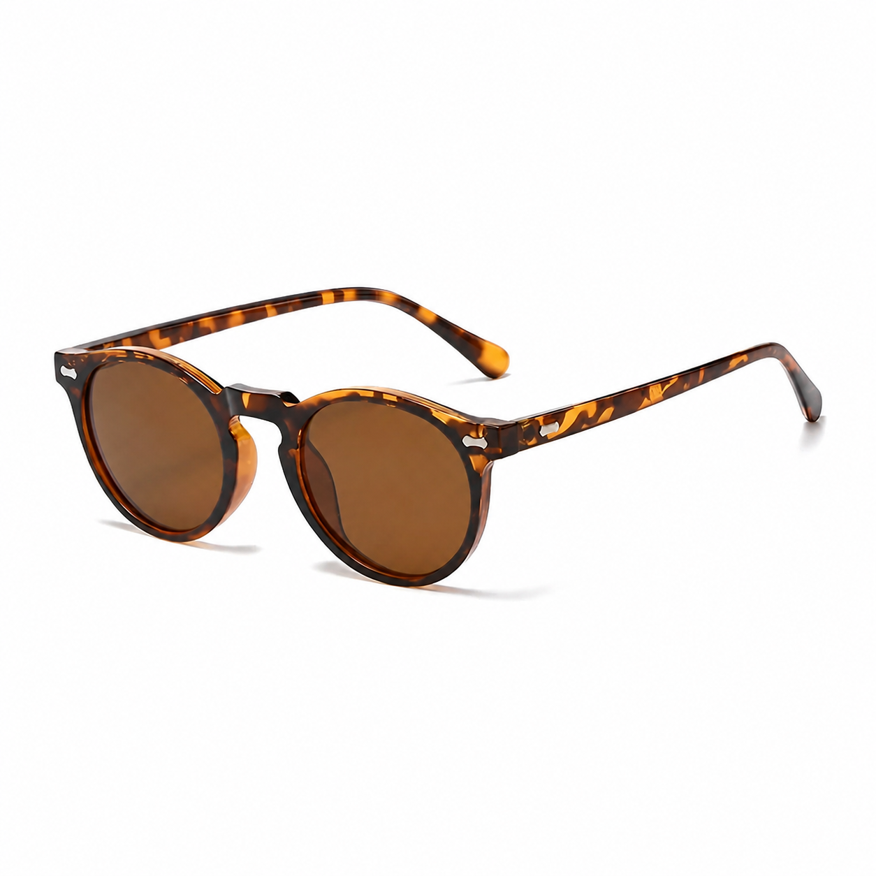VANCOUVER Havana frame brown lens sunglasses angle view
