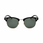 Legacy VIENNA black frame olive polarized lens front view on pure white