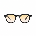 LISBON polarized UV400 geometric sunglasses on pure white background