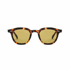 LISBON polarized UV400 geometric sunglasses on pure white background