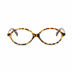 MARRAKECH oval sunglasses Havana clear front