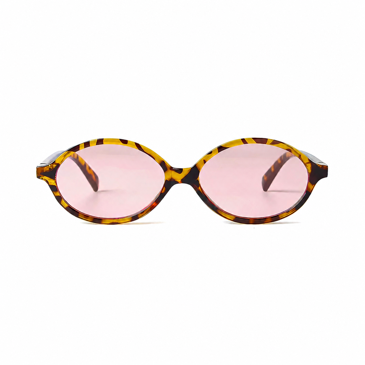 MARRAKECH oval sunglasses Havana rose front