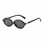 MARRAKECH oval sunglasses black black angle