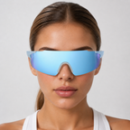 NASH Ice Blue Lightweight Shield Sunglasses 5