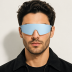 NASH Ice Blue Lightweight Shield Sunglasses 6