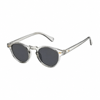 Legacy PORTO clear frame round sunglasses diagonal view