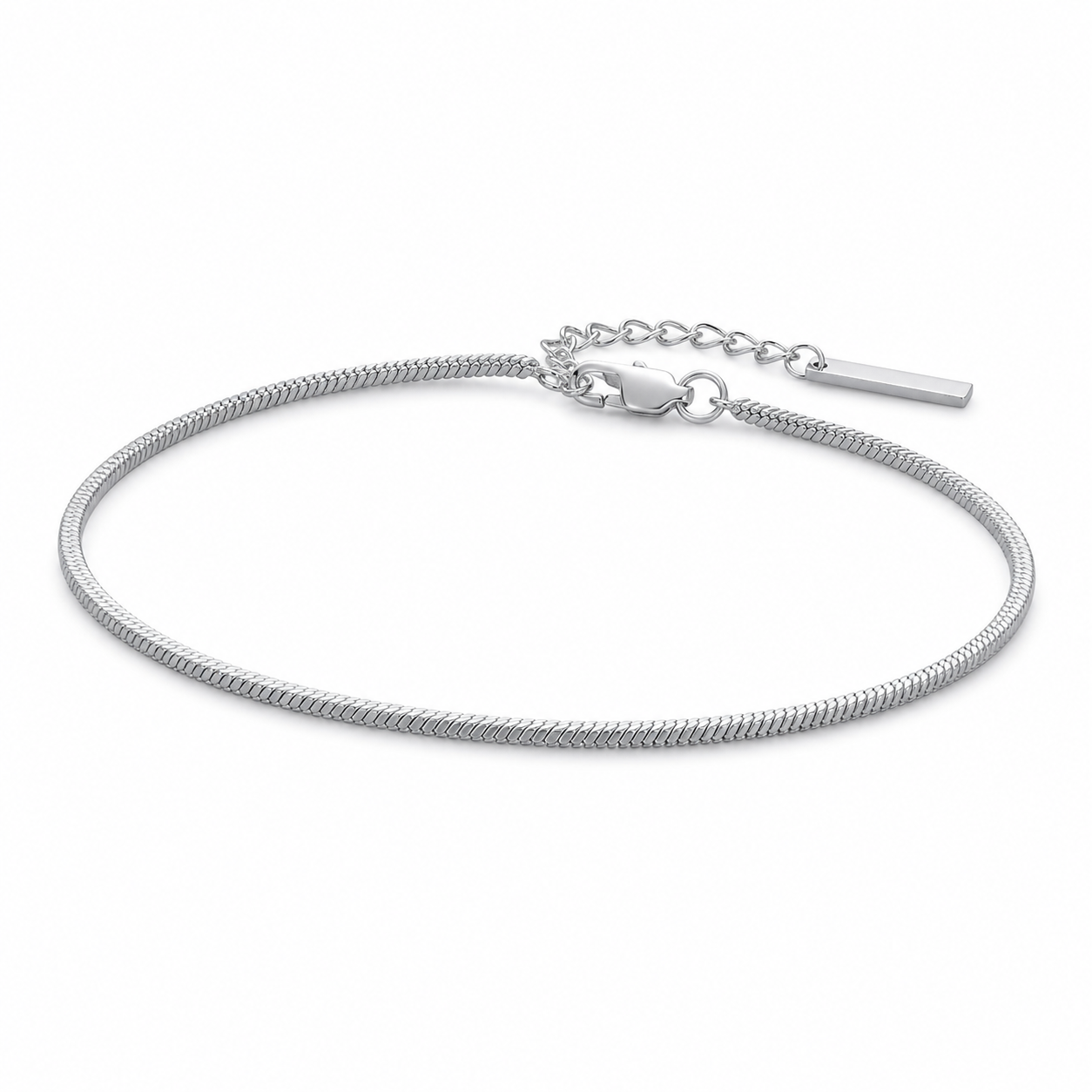 Silver stainless steel bracelet BR-1498S
