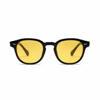 TULUM black frame yellow lens sunglasses front view