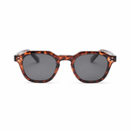 VALENCIA tortoise frame black lens sunglasses front view